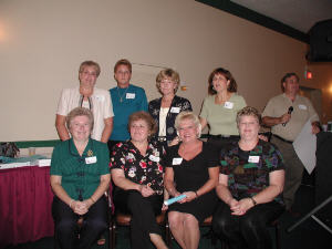 Vicky, Carol, Janie, Rainy, ^< Carla, Jeanie, Jean, Dottie (and Jack)